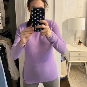 J. McLaughlin purple cashmere sweater size small